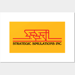 Retro Computer Games Strategic Simulations Inc SSI Logo Posters and Art